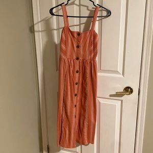 Forever 21 midi summer dress. Size US S, dark salmon color